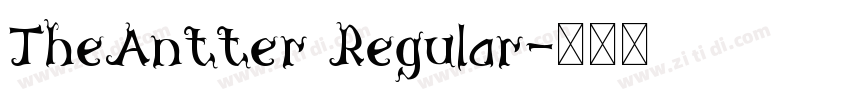 TheAntter Regular字体转换